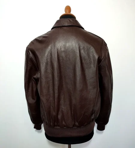 Vintage Cooper Us Airforce A-2 Brown Leather Jacket.