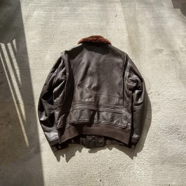 Vintage G-1 Brown Leather Flight Jacket.