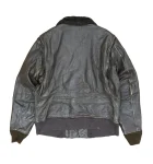 Vintage Navy G-1 Black Leather Flight Bomber Jacket