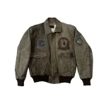 Vintage Siricco Military A-2 Flight Topgun Leather Jacket