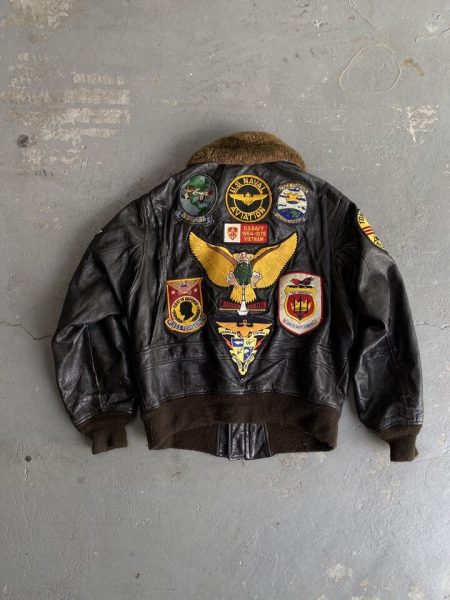 Vintage Spiewalk & Sons Us Navy G-1 Flight Jacket.