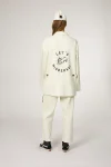 Women’s Military White Cotton Field Jacket