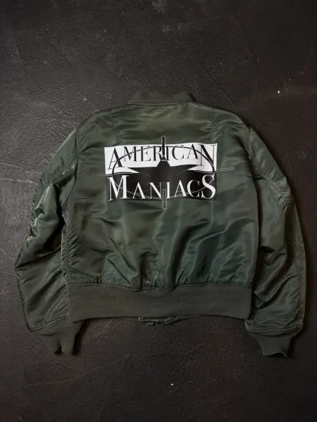 Alpha Industries American Man Lags Green Ma-1 Bomber Jacket