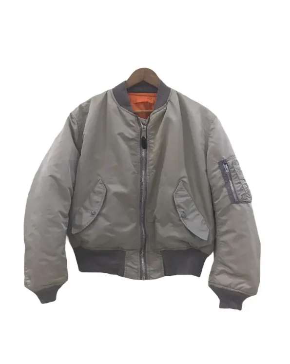 Alpha Industries Rev Limit Grey Bomber Ma-1 Reversible Jacket.