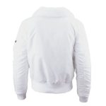 Alpha Industries Slim B-15 White Flight Jacket