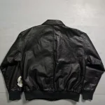 Avirex A-2 Black Leather Flight Patches Jacket