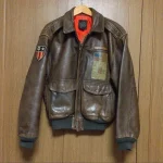 Avirex A-2 Mount’n Ride Brown Leather Flight Jacket
