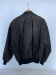 Avirex A-2 Top Gun Black Patches Leather Flight Jacket