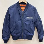 Avirex Military Ma-1 Blue Flight Bomber Jacket