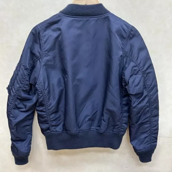 Avirex Military Ma-1 Blue Flight Bomber Jacket.