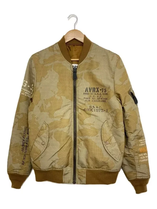Avirex Stencil Ma-1 Polyester Flight Jacket