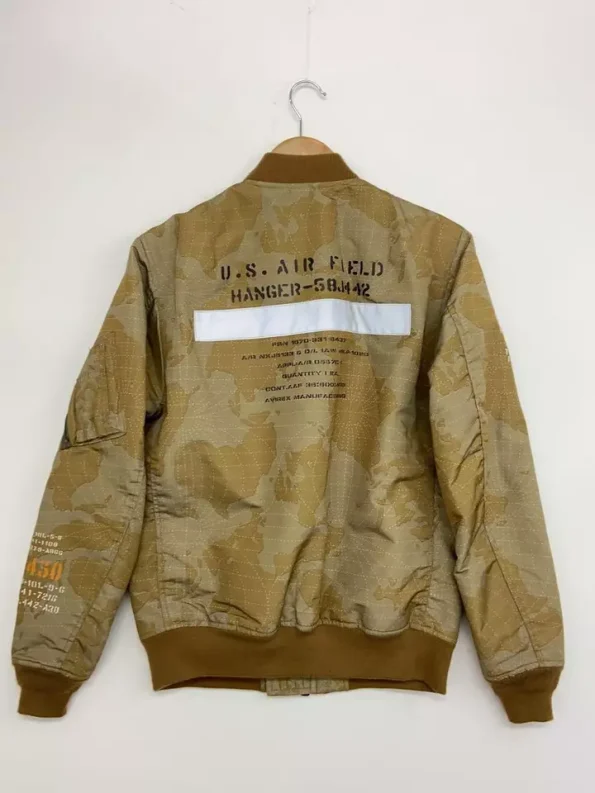 Avirex Stencil Ma-1 Polyester Flight Jacket.