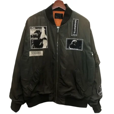 B One Soul Ma-1 Green Solidarity Bomber Jacket