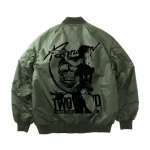 Black Lagoon Revy Ma-1 Grey Bomber Flight Jacket