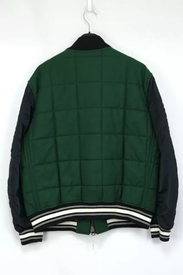 Burberry Ma-1 Military Blousons Green And Black Bomber Jacket.