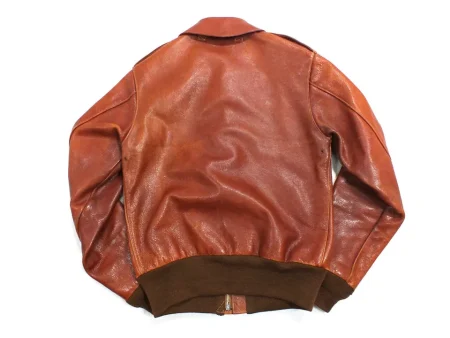 Buzz Rickson's A-2 Red Leather Flight Jacket.