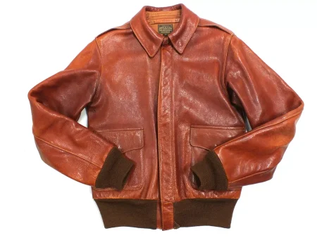 Buzz Rickson's A-2 Red Leather Flight Jacket