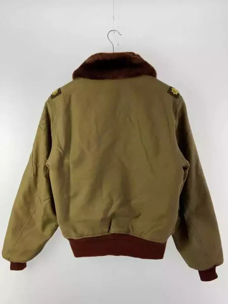 Buzz Rickson's B-15 Khaki Cotton Flight Jacket.