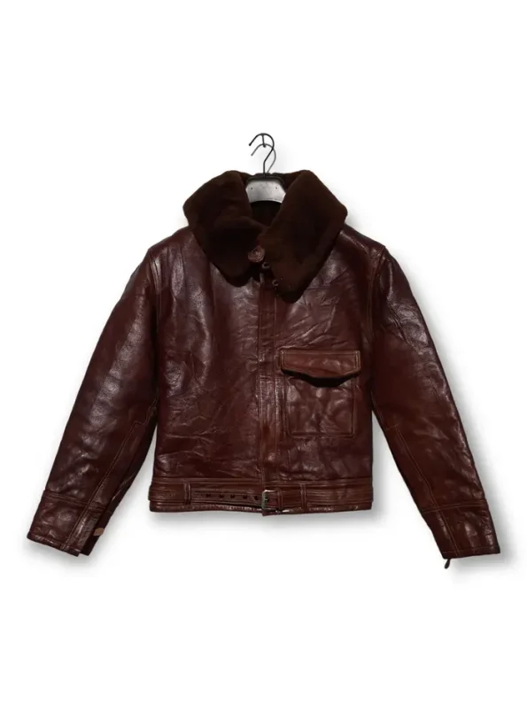 Buzz Rickson’s B-2 Werber Horse Brown Leather Flying Jacket