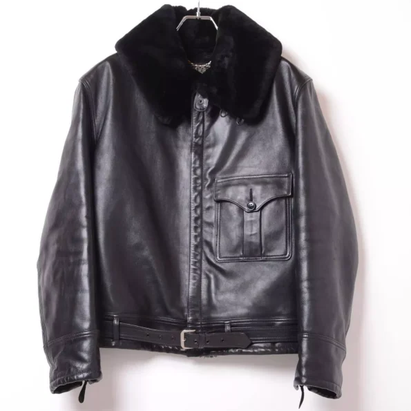 Buzz Rickson's B-2 William Gibson Black Leather Jacket