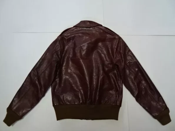 Buzz Rickson's Memphis Belle A-2 Brown Leather Bomber Flight Jacket.