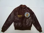 Buzz Rickson's Memphis Belle A-2 Brown Leather Bomber Flight Jacket