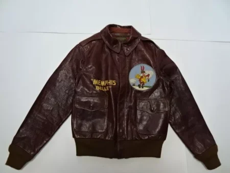 Buzz Rickson's Memphis Belle A-2 Brown Leather Bomber Flight Jacket
