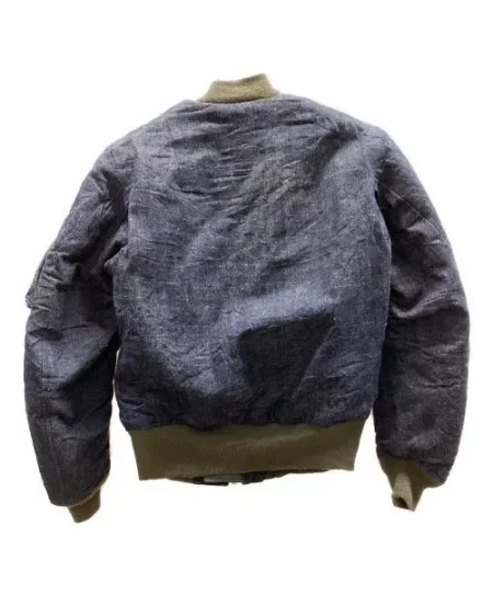 Buzz Rickson's X Sugar Cane Denim Navy Collab Limite Ma-1 Jacket.