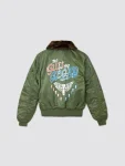 Call Of Duty X Alpha B-15 Olive Green Flight Jacket