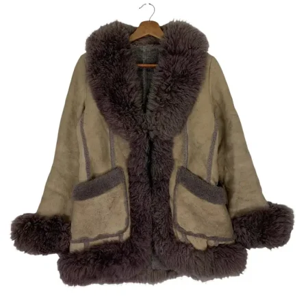 Ducc Luii B-3 Brown Leather Wool Jacket