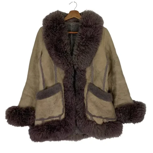 Ducc Luii B-3 Brown Leather Wool Jacket