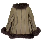 Ducc Luii B-3 Brown Leather Wool Jacket