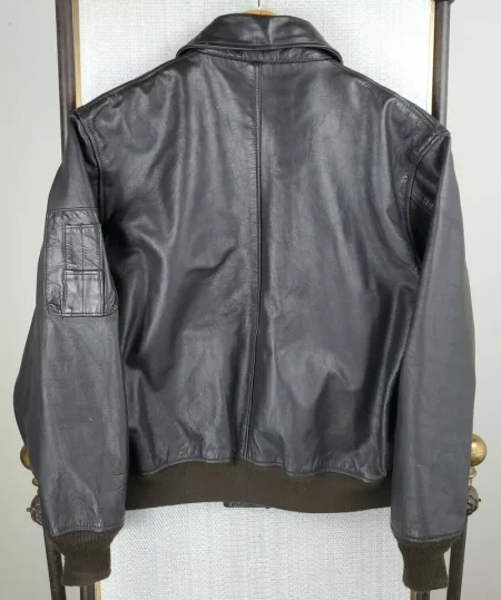 Excelled Leather Sheepskin B-15 Bomber Flight Jacket.