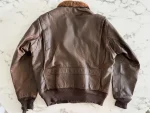 G-1 Korean Flying Brown Leather Bomber Jacket