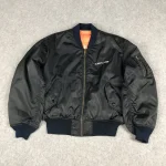 Japanese Style Air Force Ma-1 Black Bomber Jacket