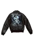 Jolly Roger Fighter Squadron A-2 Brown Leather Bomber Jacket