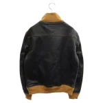 Liason Liaison A-1 Flight Cow Black Leather Jacket