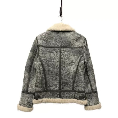 Loveless B-3 Sand Processing Shearling Jacket.