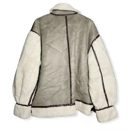 M.p Studio B-3 Sheepskin Leather Coat.