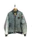 Ma-1 North Bound Express Vietnam War Denim Bomber Jacket