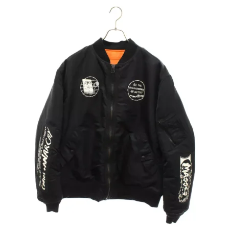 Mathis Ma-1 Chaos + Anarchy Black Bomber Jacket