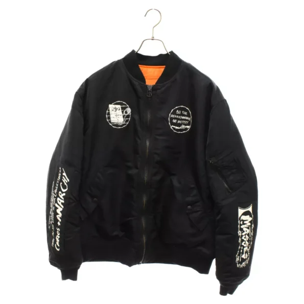 Mathis Ma-1 Chaos + Anarchy Black Bomber Jacket