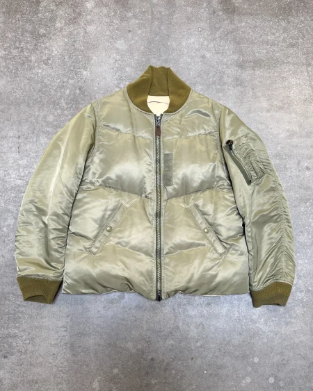 Military Ma-1 Reversible Puffer Bomber Jacket