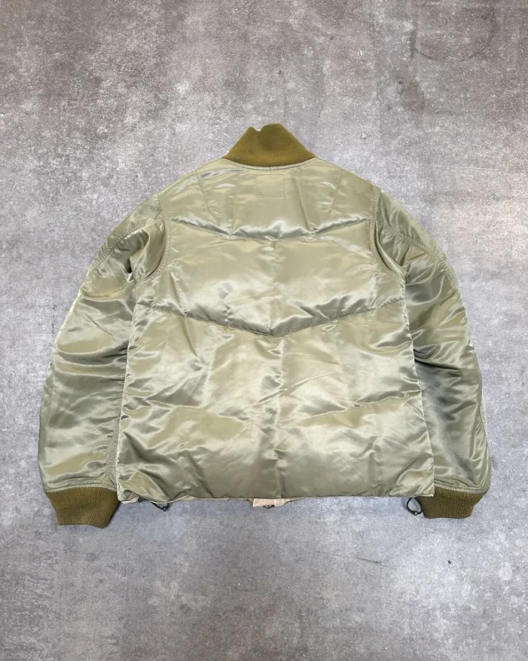 Military Ma-1 Reversible Puffer Bomber Jacket.