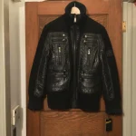 New Schott B-2 Black Leather Bomber Jacket