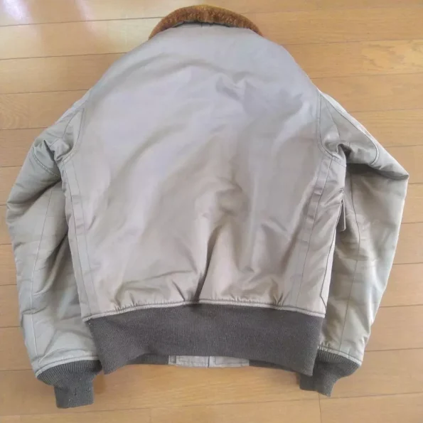 Old Real McCoy's B-10 Silver Flight Bomber Jacket.