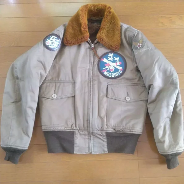 Old Real McCoy's B-10 Silver Flight Bomber Jacket