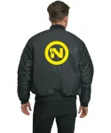 One Nation New Circle Logo Ma-1 Black Flight Jacket