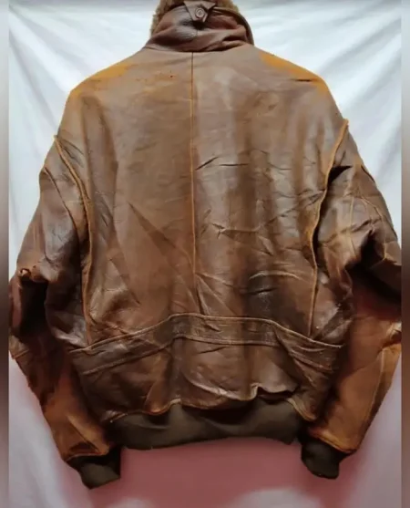 Rare Flight Army B-3 Brown Leather Jacket.