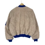 Rodeo Crowns Deep Pile Ma-1 Cream Fleece Jacket